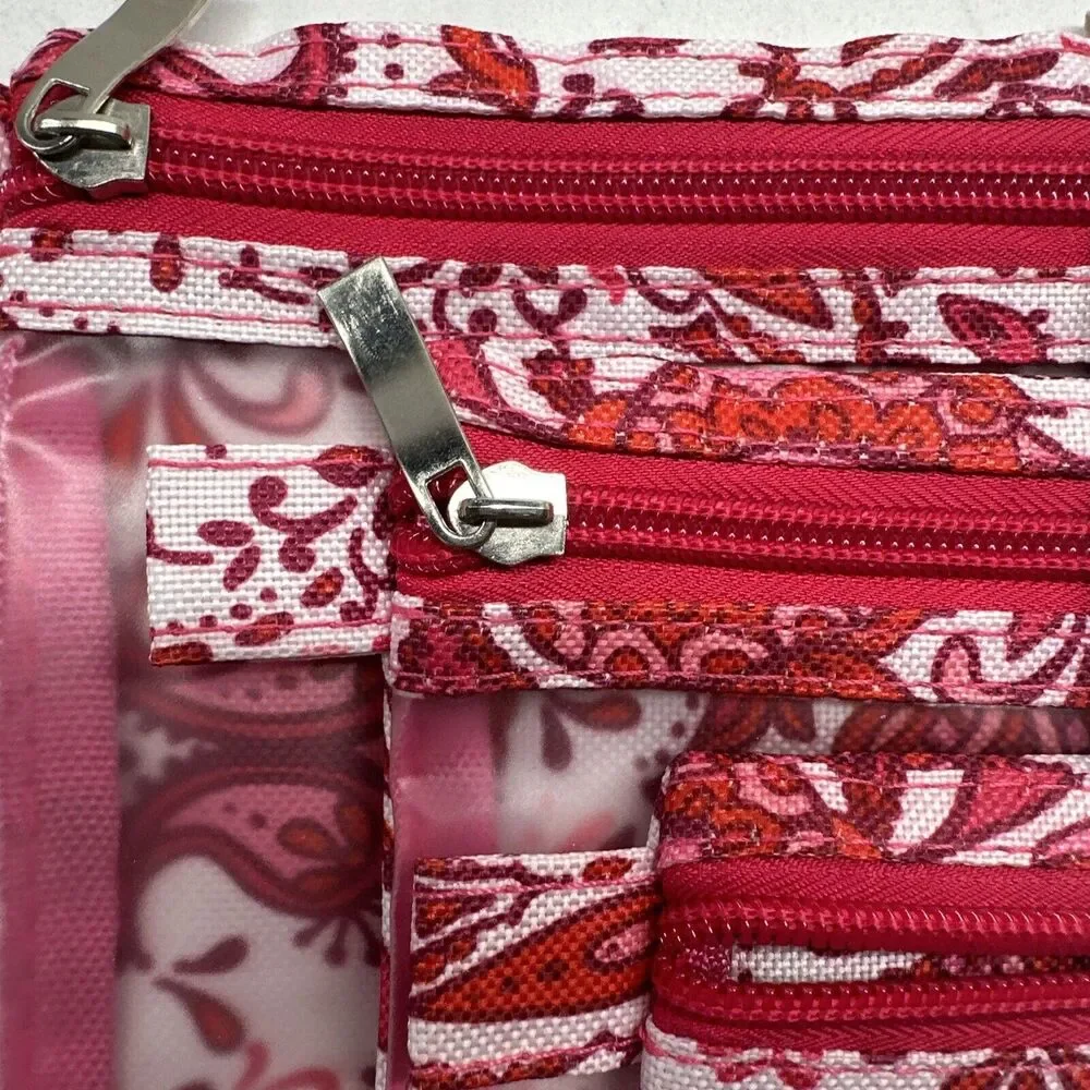 Bath & Body 3 Piece Travel Zip Pouch Bags W/ Jewelry Case Stocking Stuffer Gift